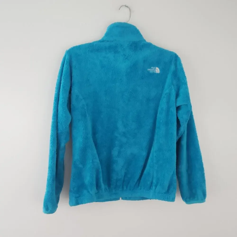 The North Face Fleece Jacket XL Size 18 Teal Blue Zip Up Coat Girls